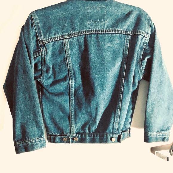 London Fog Cropped Denim Jean Jacket - Picture 2 of 6
